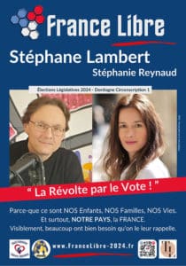 Affiche Législative Stéphane Lambert & Stéphanie Reynaud